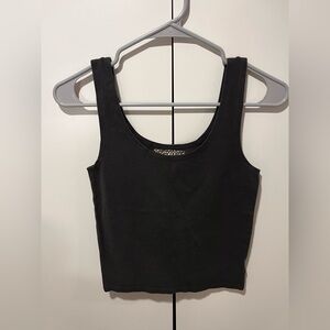 Groceries Black Sleeveless Top